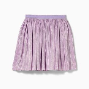 Rockets of Awesome Skirt. Lilac Metallic Pleated. Size 8